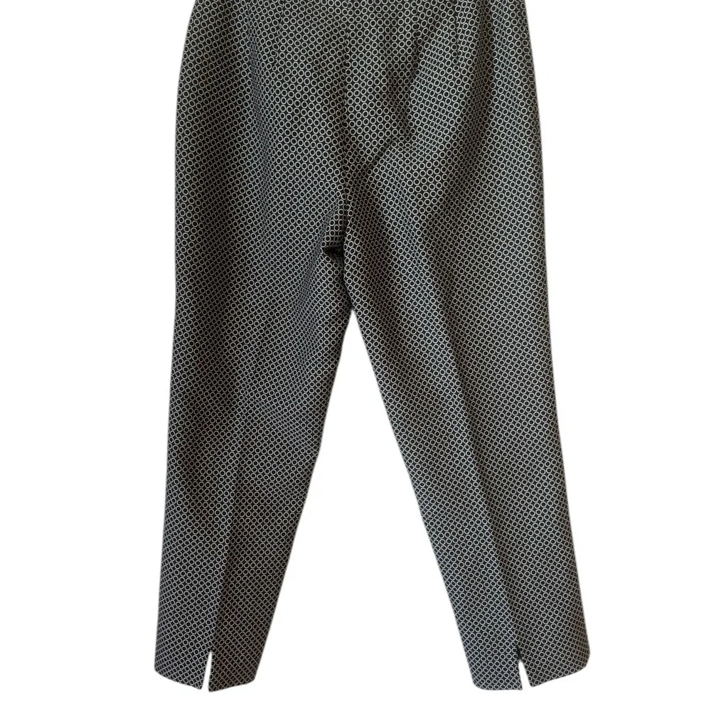 Talbots Women's Black Patterned Fully Lined Pants Size 8/PETITE       BIN#2